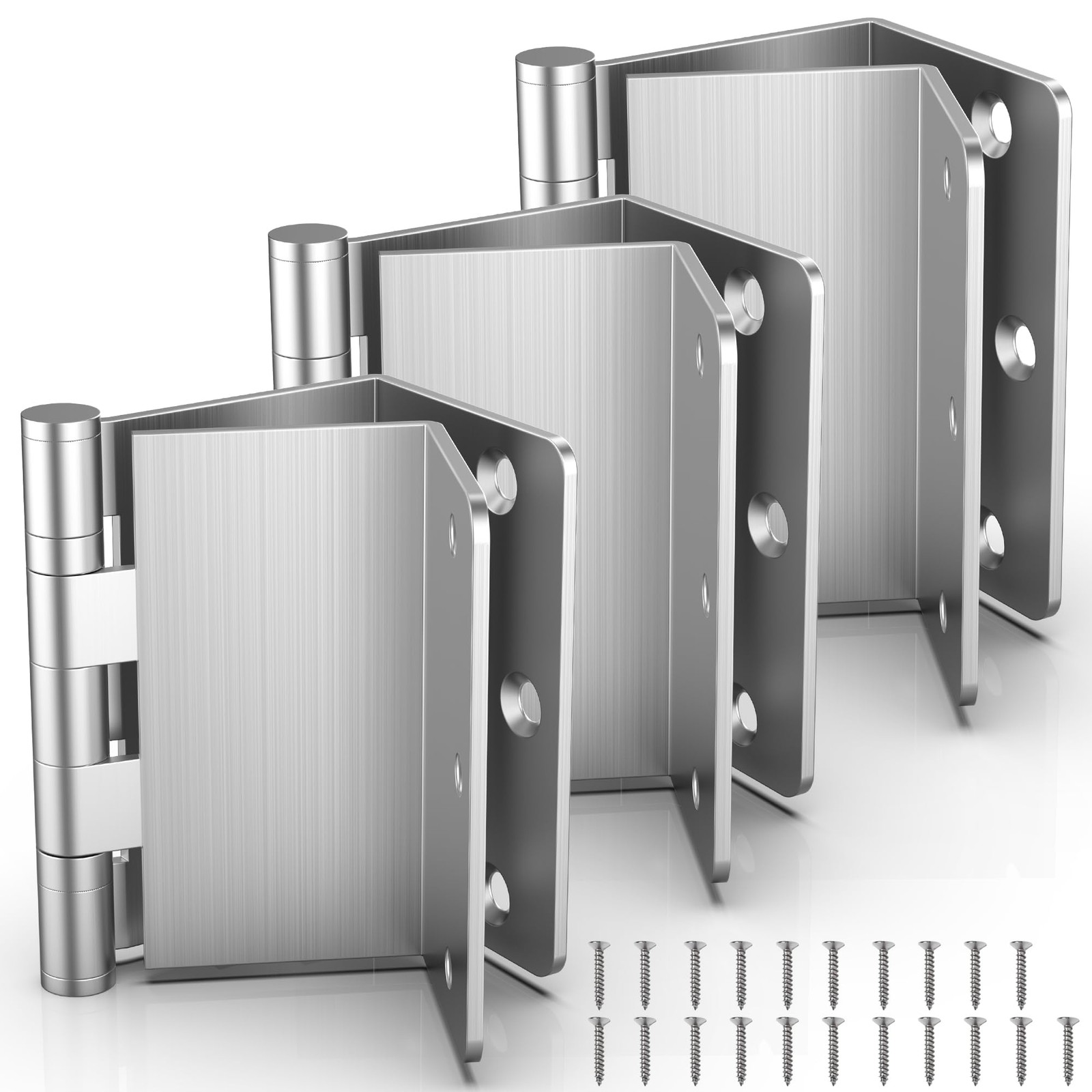 KOLET Offset Door Hinges, 3.5 Inches Expandable Door Hinges, 1/4" Radius Corn...