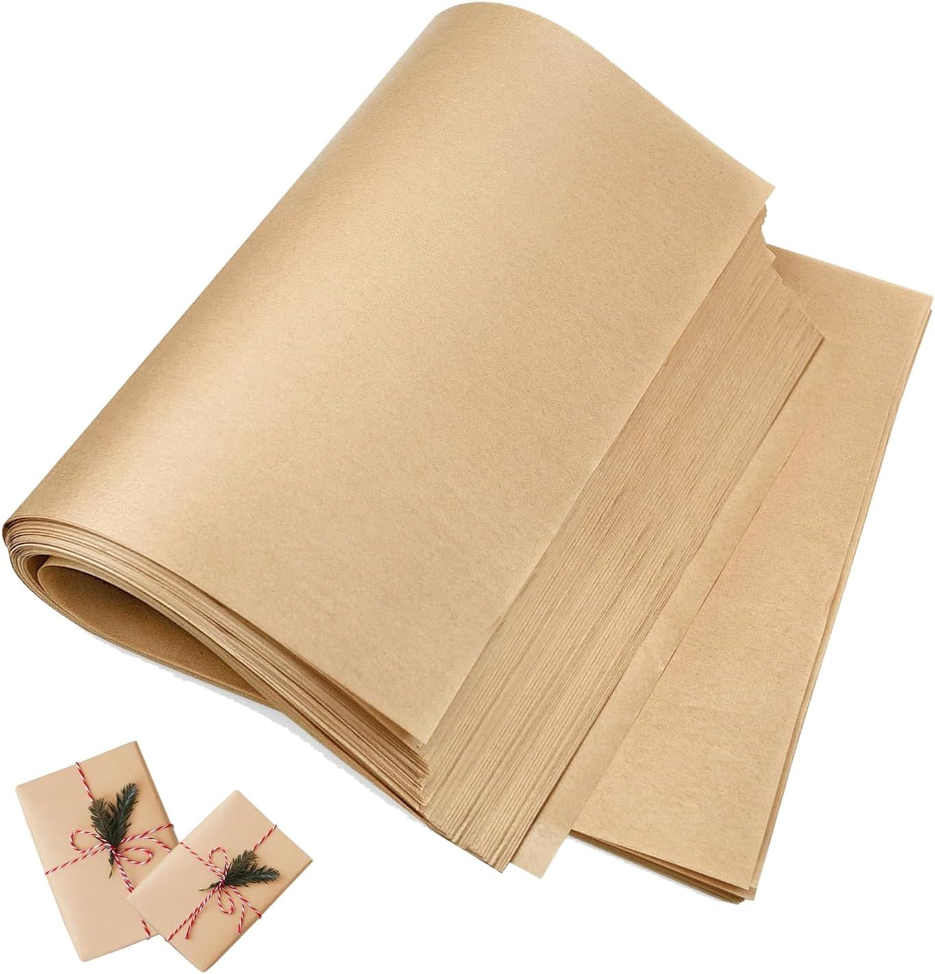 18”x 24”Kraft Paper Sheets Bulk Brown Paper Large Craft Paper for Arts, Drawing,