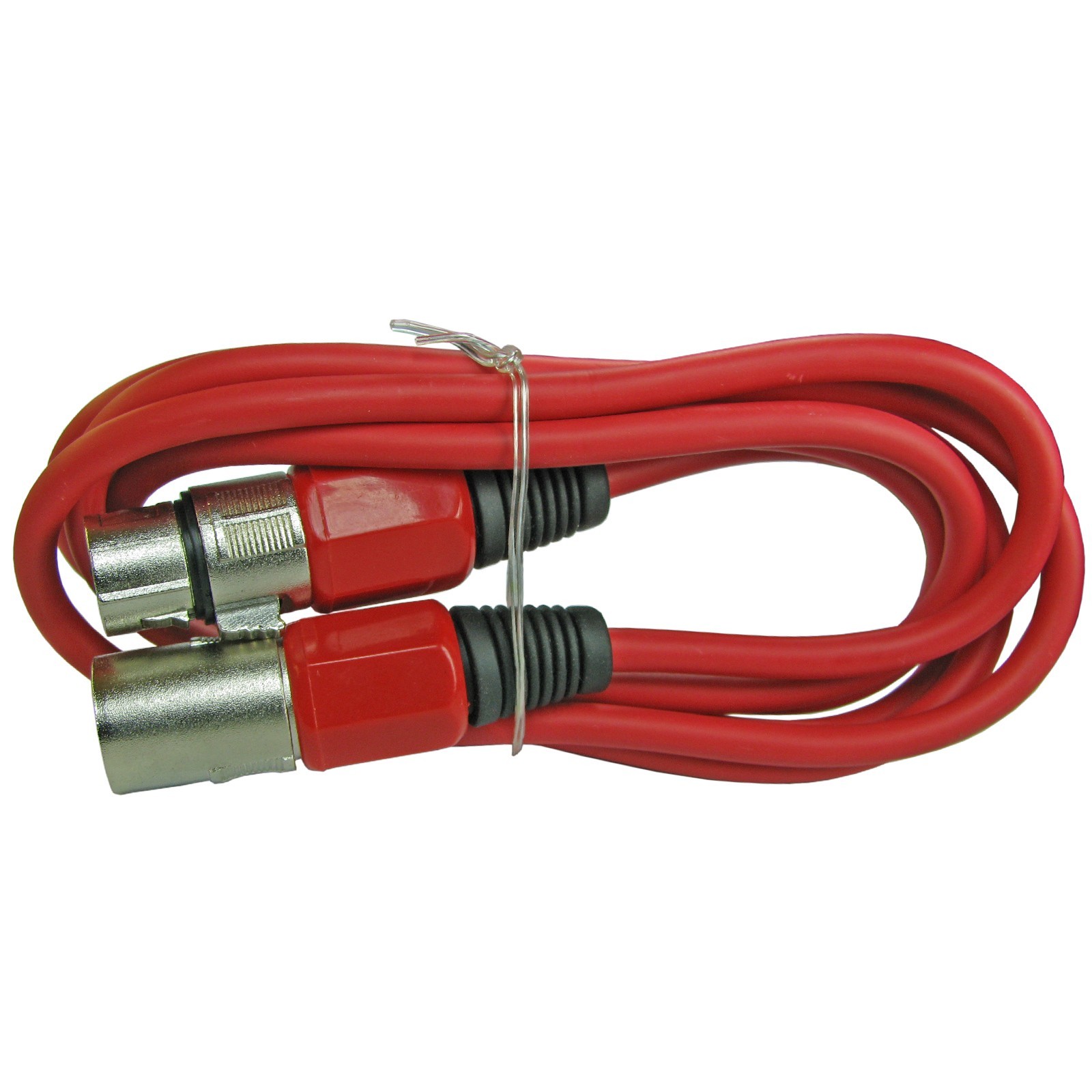 NEW 6ft foot 3pin red Balanced XLR MALE TO FEMALE MIC MICROPHONE CABLE DMX cord