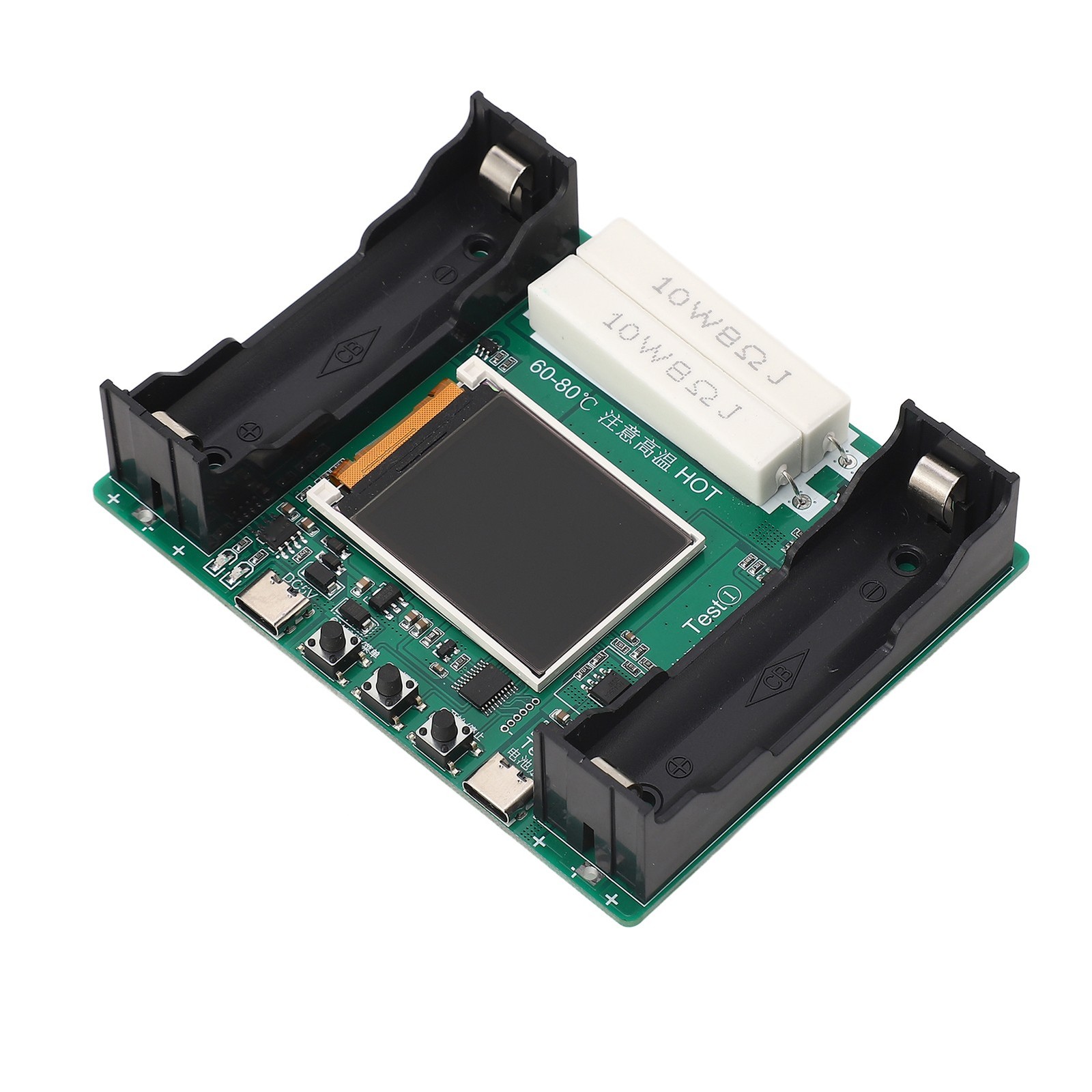 Digital Meter Battery Tester 0.1Ω Display Accuracy 1mAh Measurement Accuracy