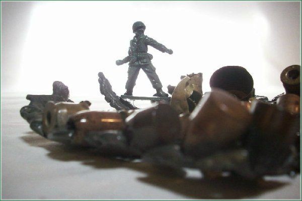 Last Man Standing ..... assemblage art
