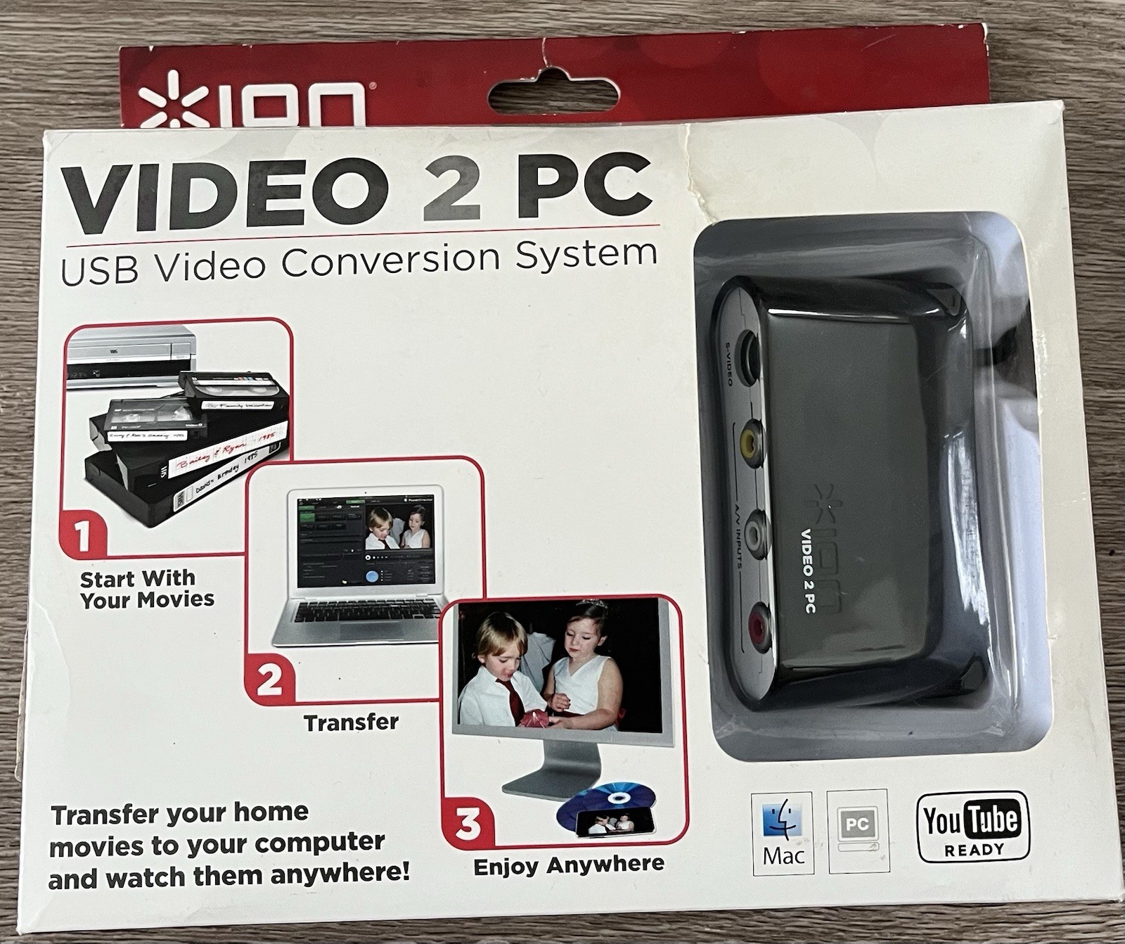 ION Video 2 PC Video Conversion System New In Box