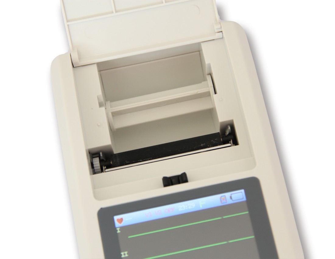 ECG90A 12 Leads Single Channel EKG ECG Machine USB Software Printer+Bag