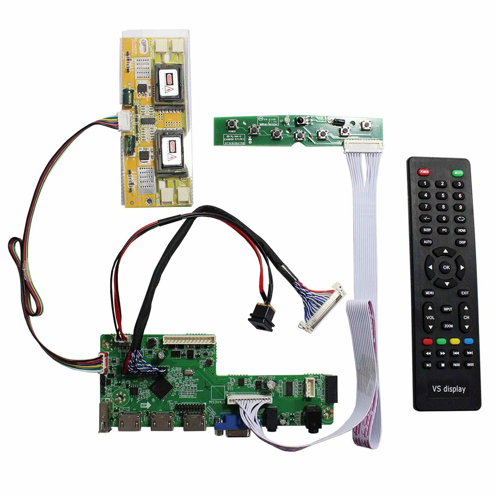 3HD VGA USB LCD Controller Board For 22 inch LTM22M1LTM220M2 1680x1050 LCD
