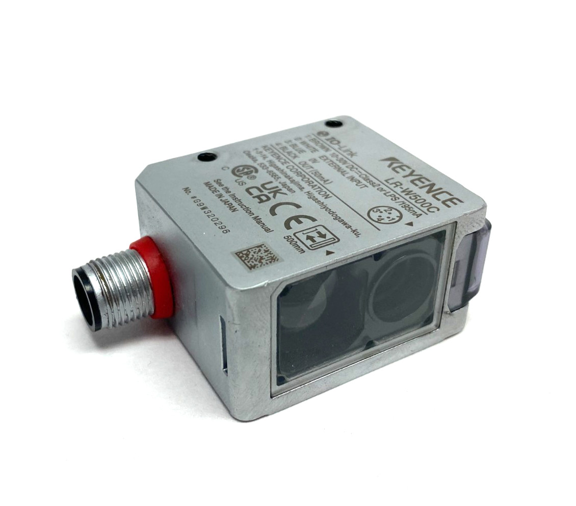 Keyence LR-W500C Full-Spectrum Self-Contained Sensor, M12 4-Pin Connector
