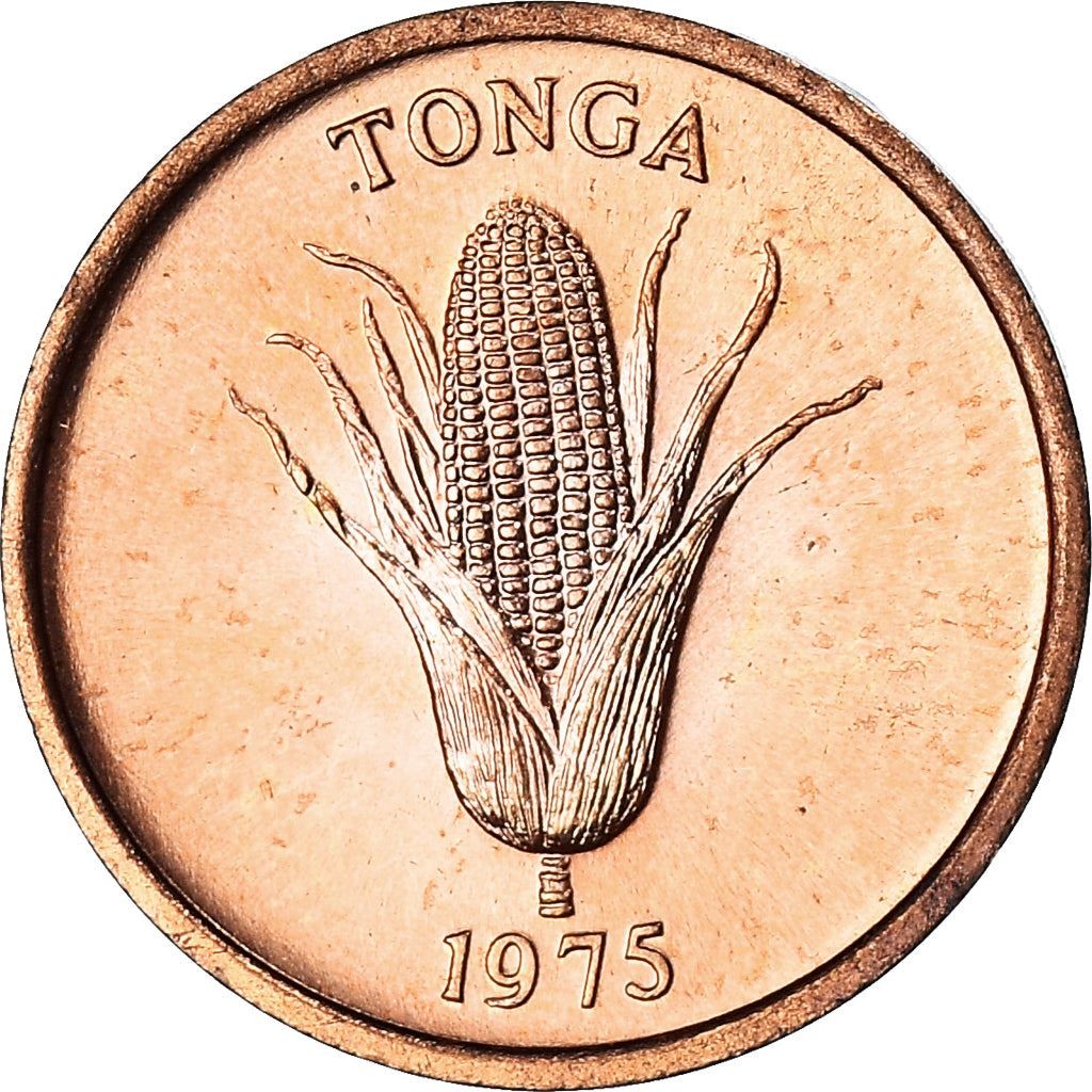 Tonga | 1 Seniti Coin | Corn | Pig | FAO | Km:42 | 1975 - 1979
