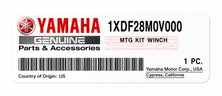 Yamaha OEM Winch Mount Kit 1XD-F28M0-V0-00 Viking 700 Viking VI 2014-2024