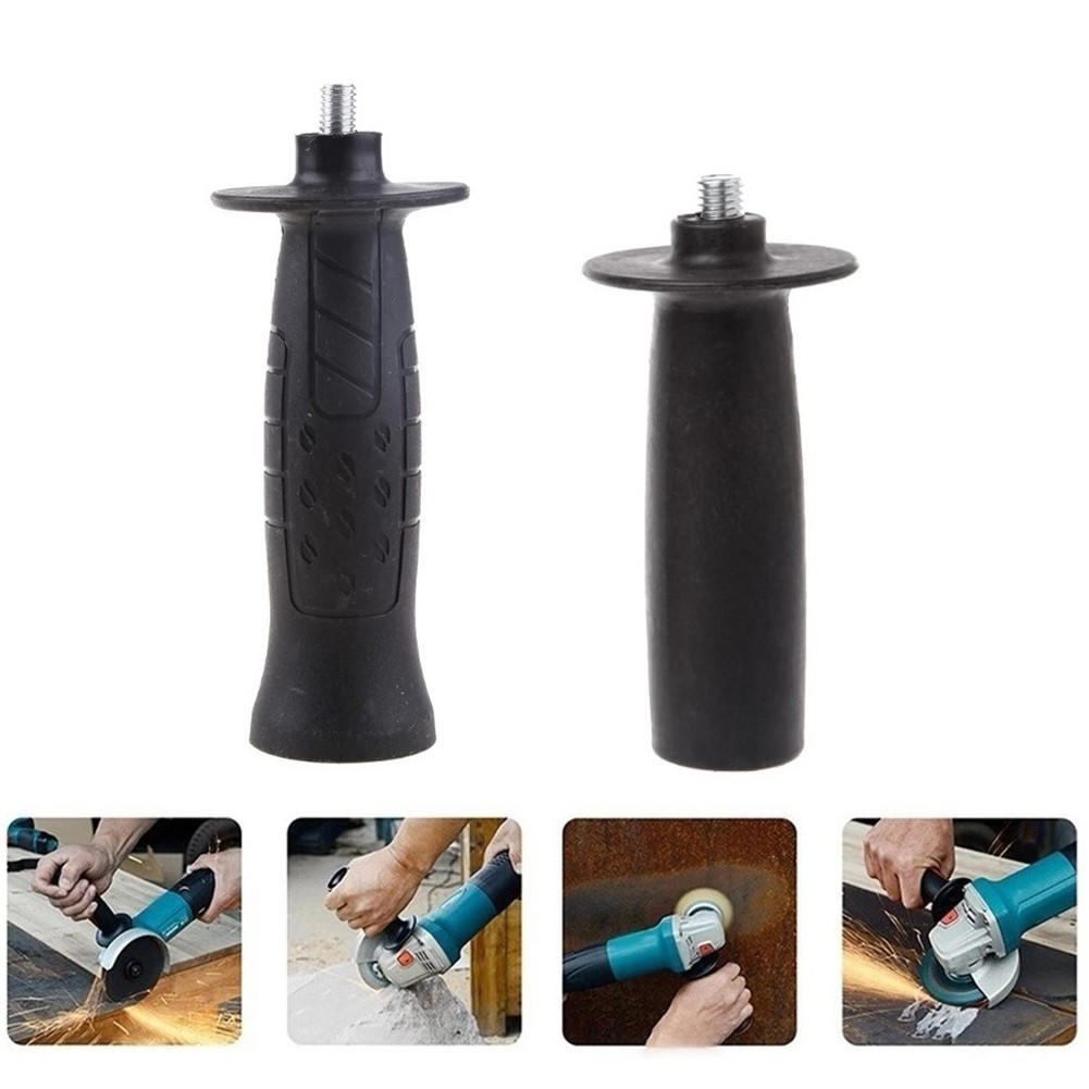 Side Handle Angle Grinder Handle M8-134mm Metal Plastic Handle 1Pc Black