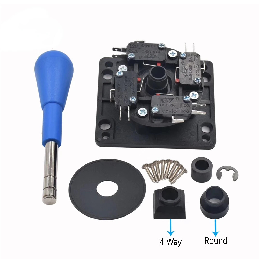 NEW 100% HAPP JOYSTICK COMPETITION 8 WAY BLACK NEW ARCADE MAME JAMMA JOYSTICK
