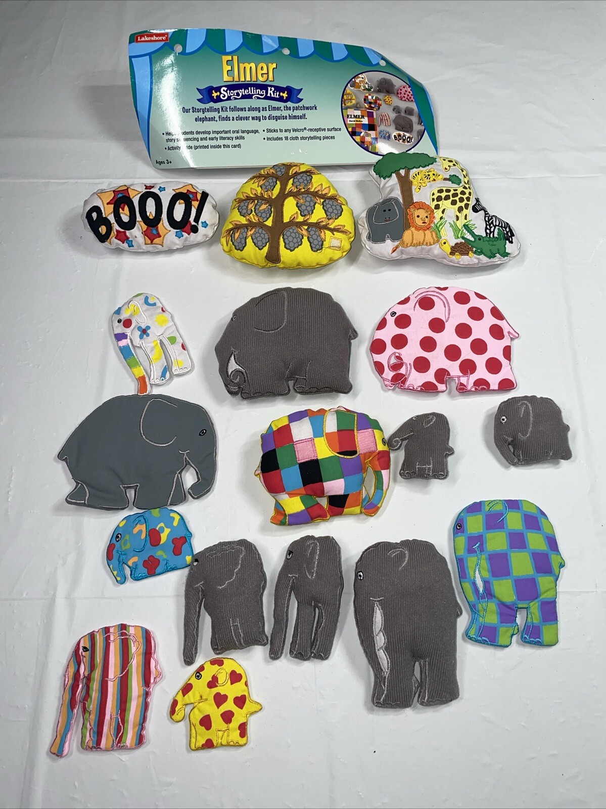Vtg Lakeshore Elmer Storytelling Kit Set Of 17 Teacher Supply Homeschool
