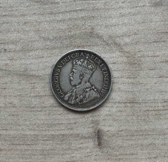 1912 Canada 10 Cents Silver Coin