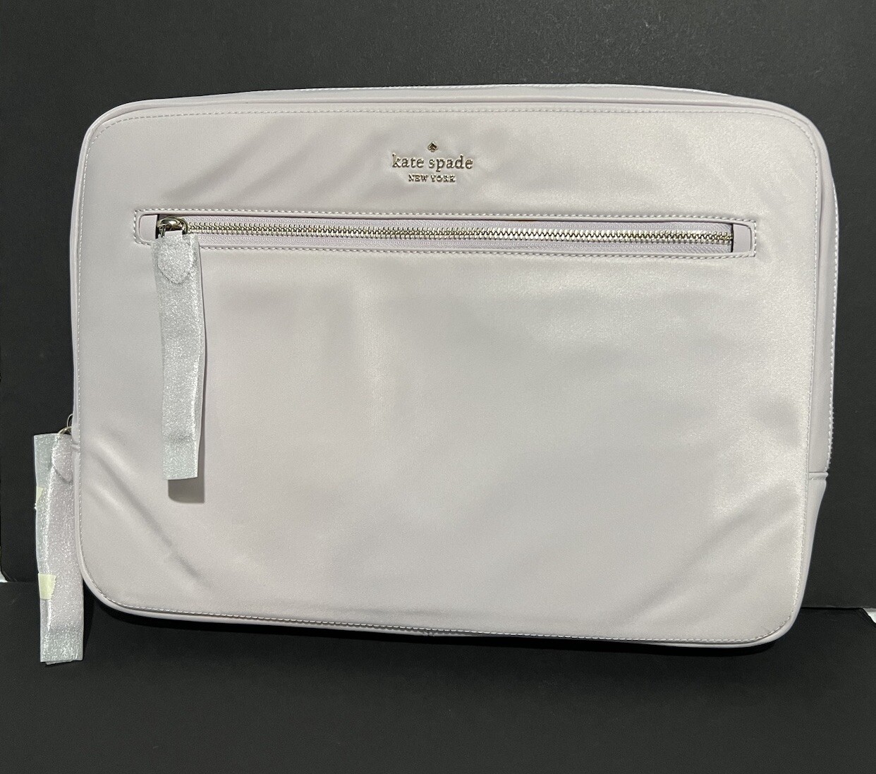NWT Kate Spade Chelsea Nylon Laptop Sleeve with Strap  Lilac Moon Pink WKR00577
