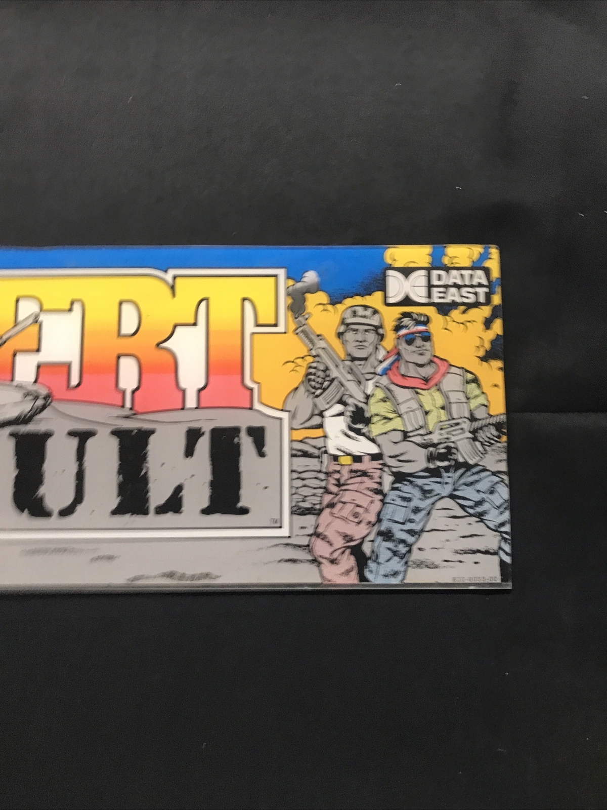 Desert Assault Plexiglass Marquee Data East