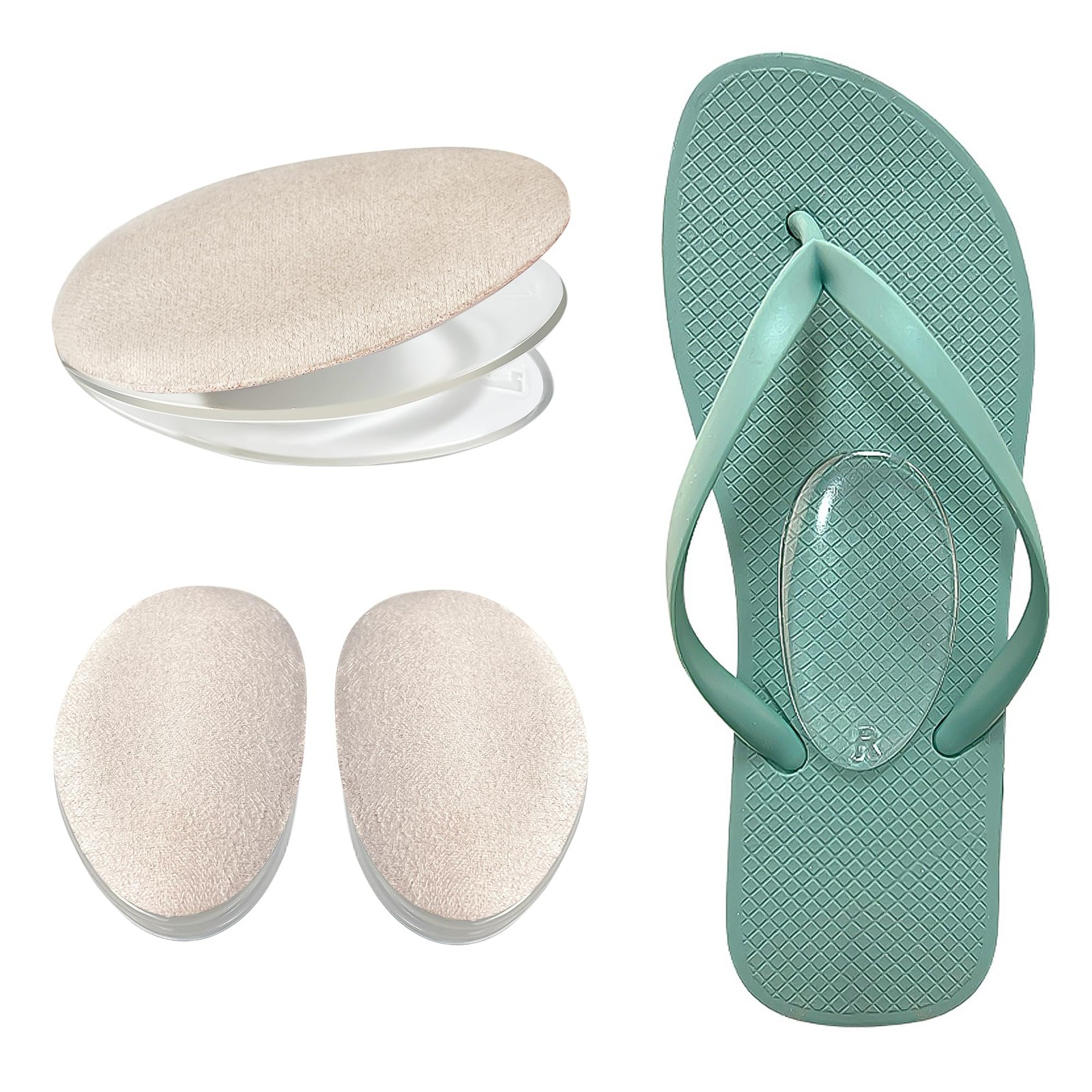 Adjustable Arch Shoe Insoles for Flat Feet/High Arch, 3-Layer Arch Inserts fo...