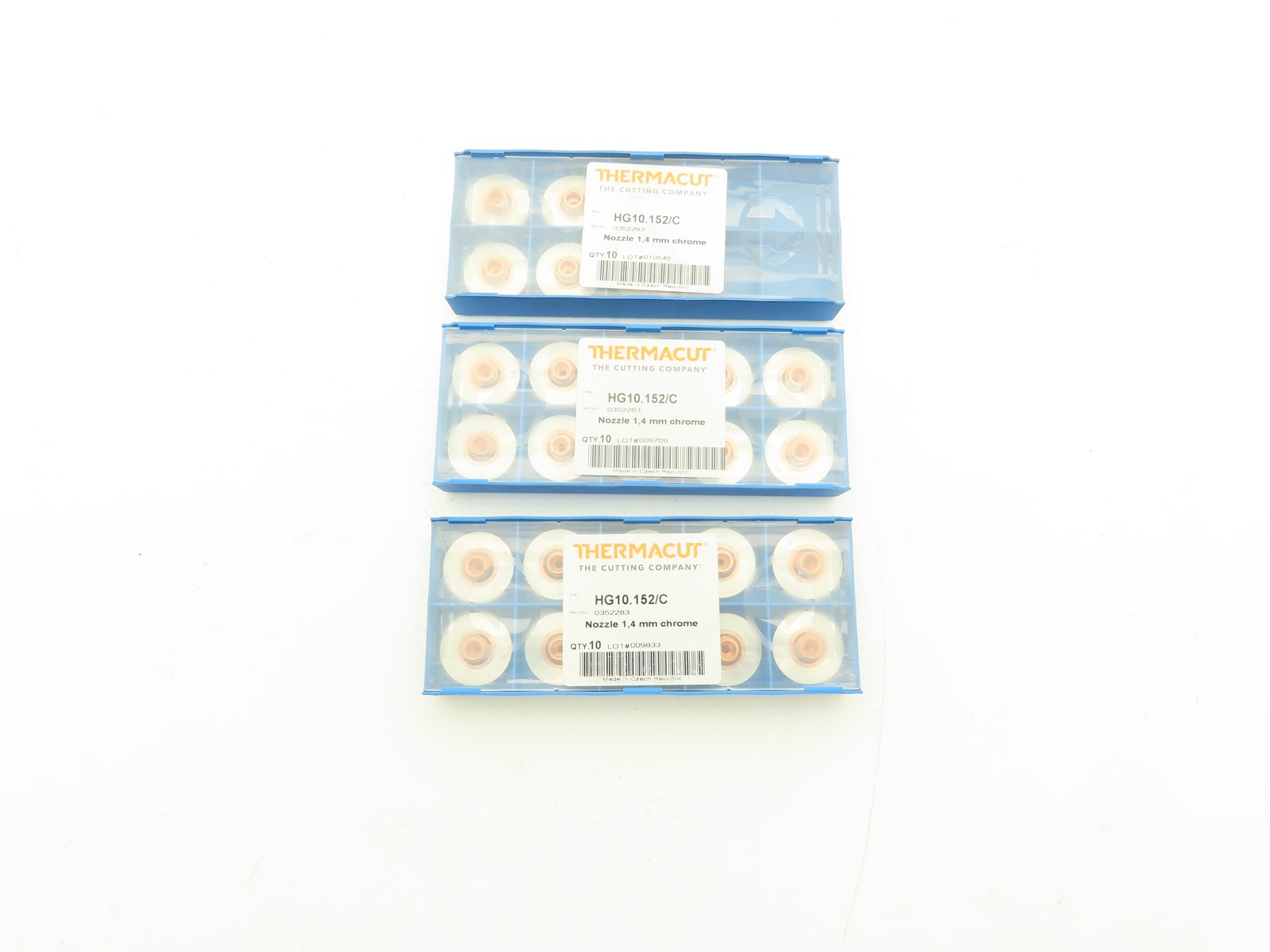Thermacut 0352283 | HG10.152/C Nozzle 1.4mm Chrome Lot of 25