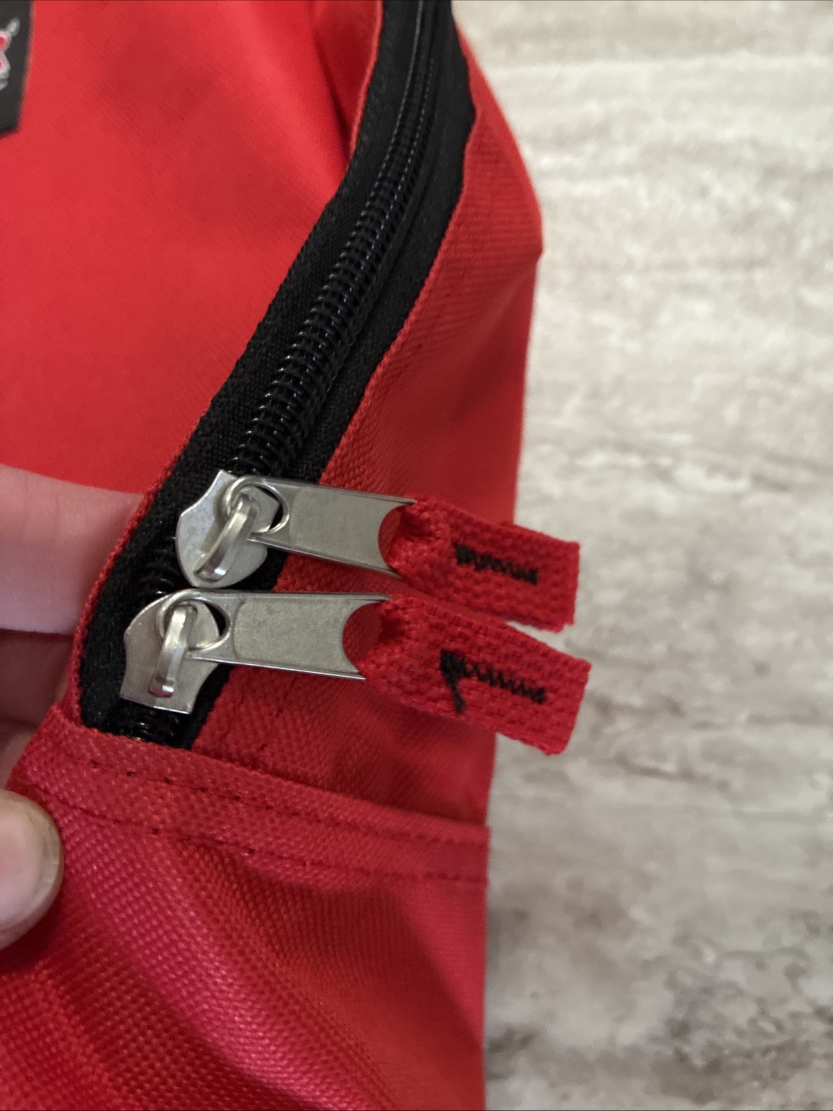 NWT Trail Maker Red Backpack Outdoors Full Zip Sports Logo Backpack