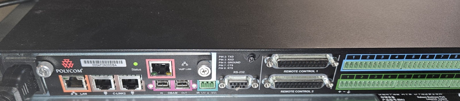 Polycom Sound Structure C12 Audio Processor Conference System 2201-33120-001