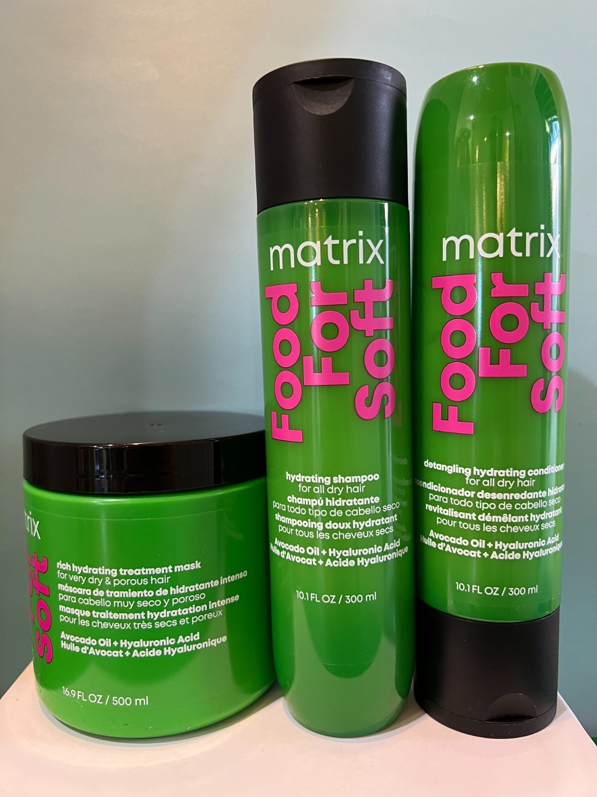 Matrix Food For Soft Hydrating Shampoo, Conditioner & Rich Treatment  Mask New