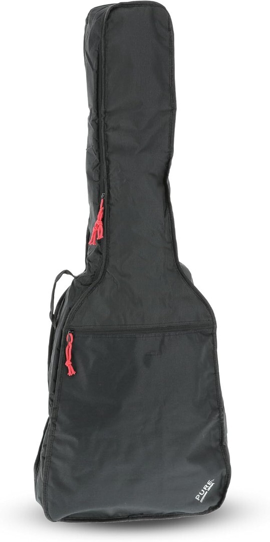 GEWA Gig-Bag Pure Series acoustic guitar bag 3 mm padding, backpack strap, Black