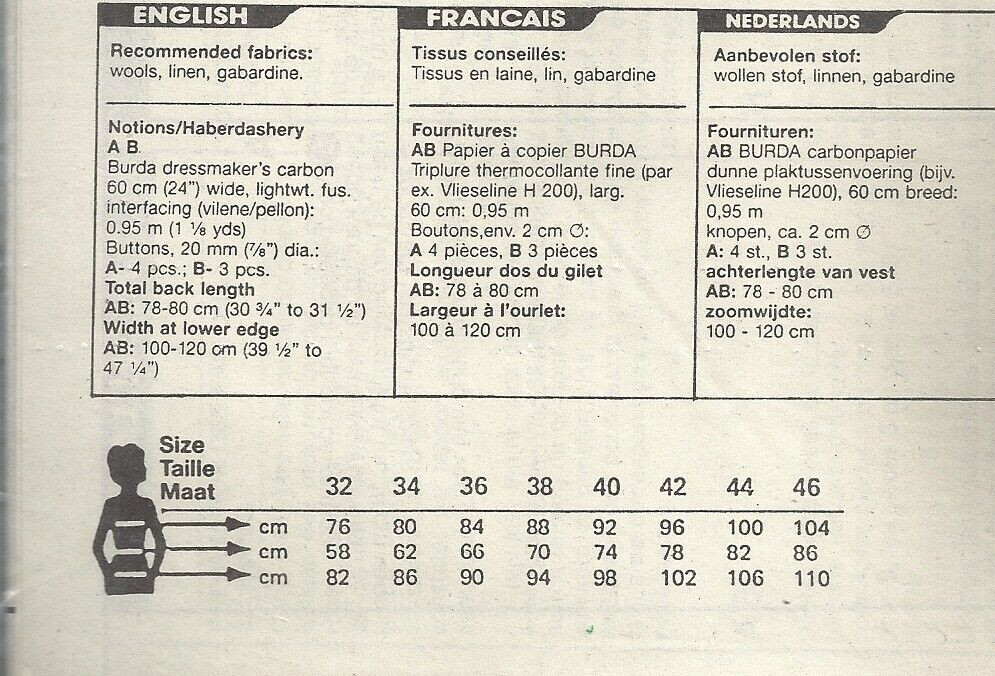 BURDA 4373 MISSES' SIZE 10-20 SKIRTS & TOPS SEWING PATTERN OOP