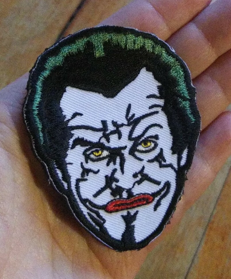 The Joker  Hook & Loop Jack Nicholson Comic Book Military Biker Patch