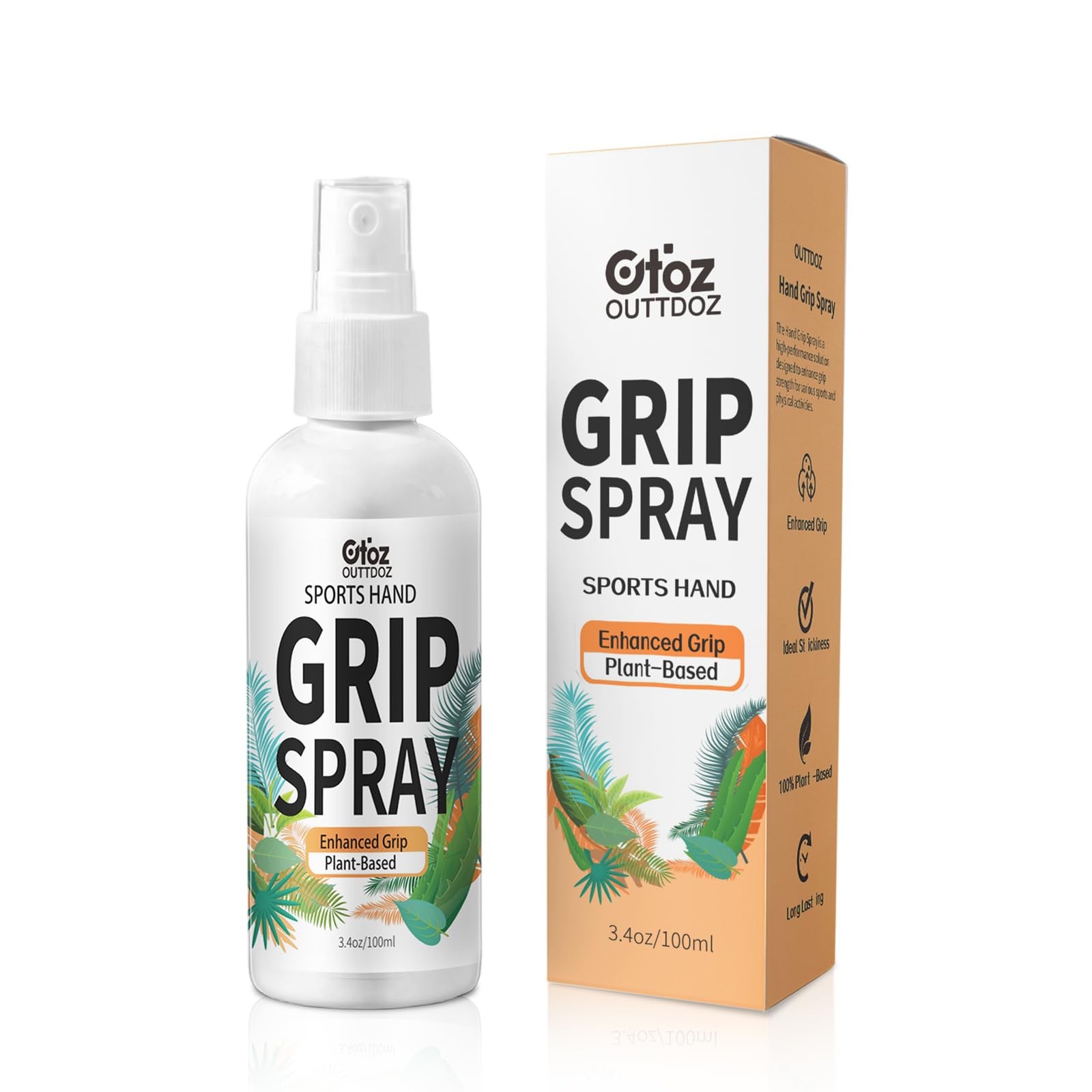 OUTTDOZ Grip Spray for Pole Dance & Aerial Yoga 3.4 Fl Oz (Pack of 1), Clear