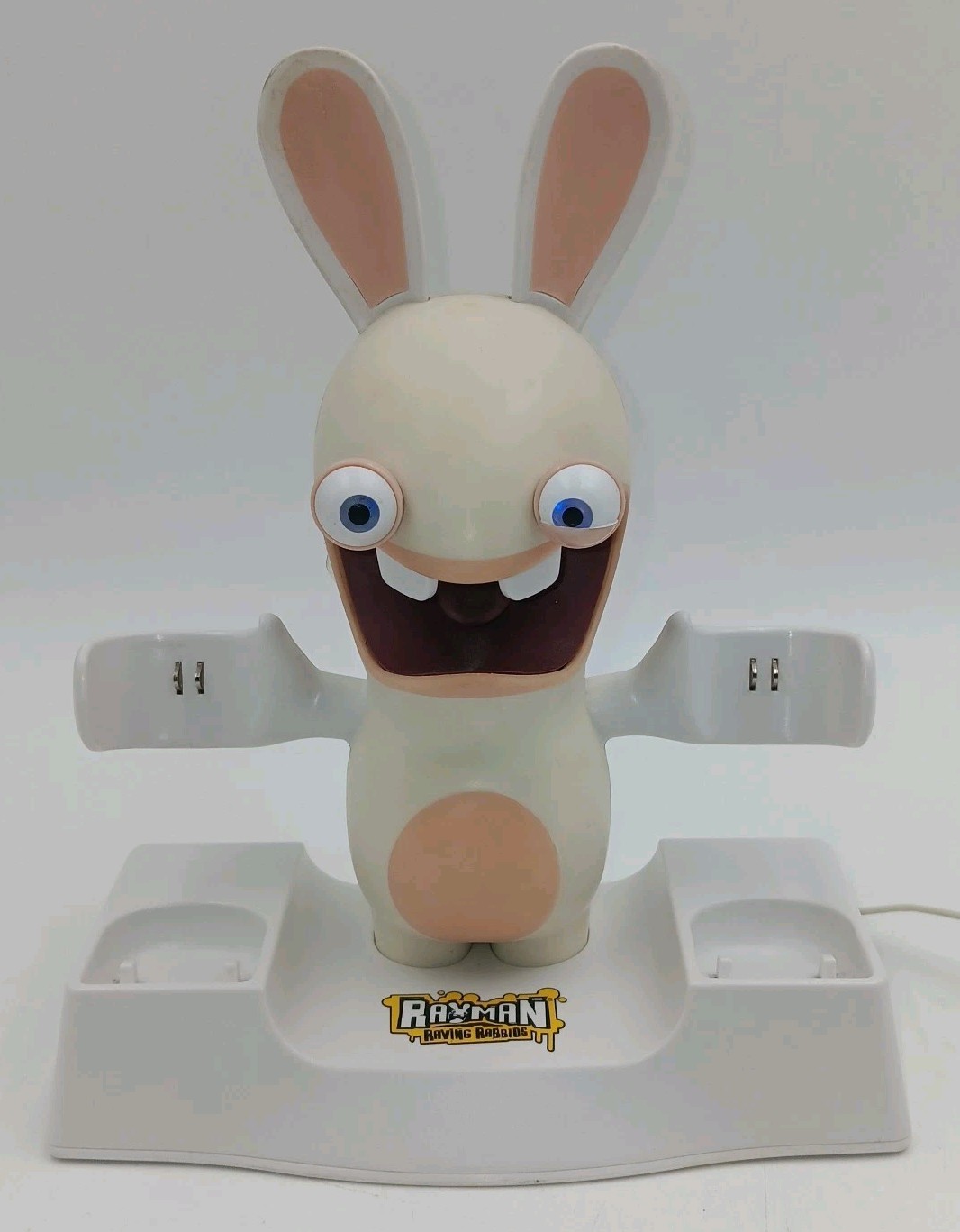 Mad Catz Rayman Raving Rabbids Wii Dual Charger RRR5762 White Untested