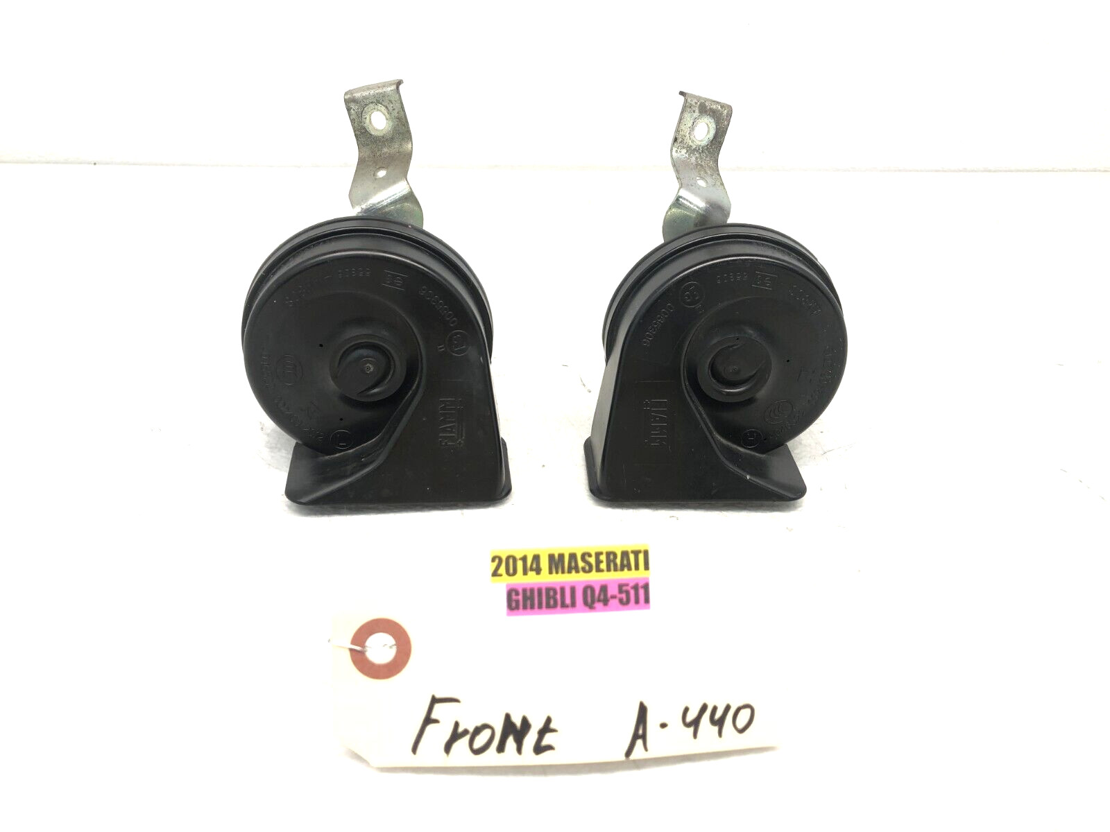 2014-2020 MASERATI GHIBLI SQ4 HIGH & LOW TONE HORN OEM.