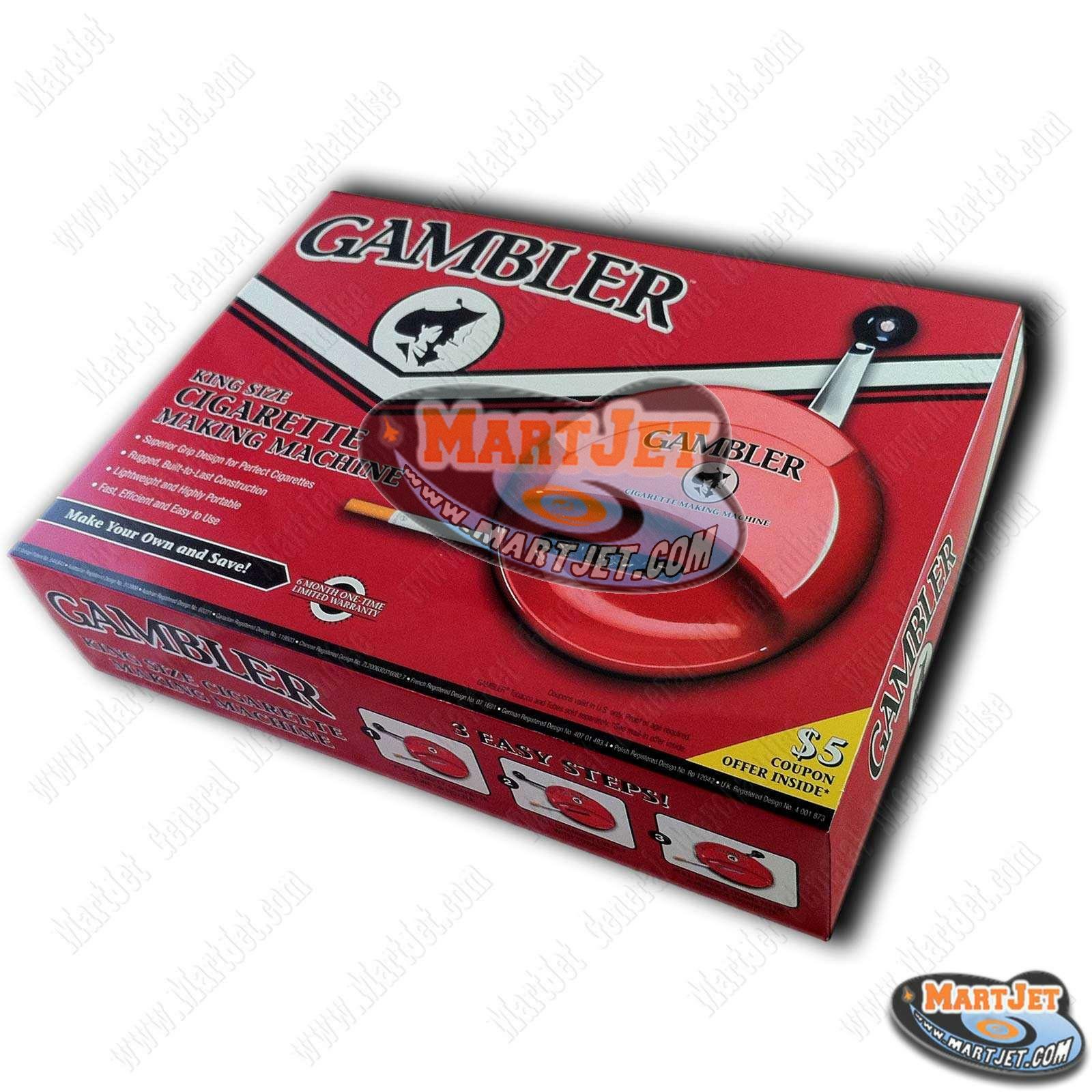 GAMBLER King Regular 84mm Cigarette Maker Roller Rolling Making Injector Machine
