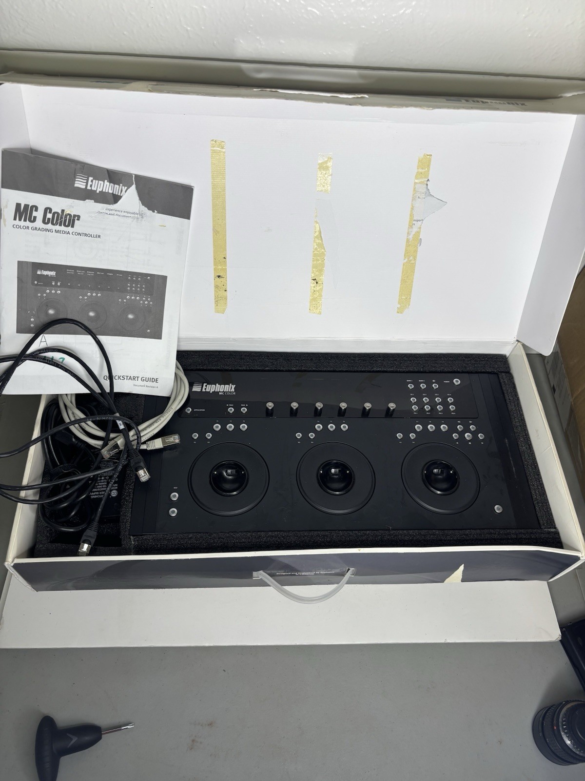 Euphonix MC Color Grading Trackball Control Surface Video Color Controller READ