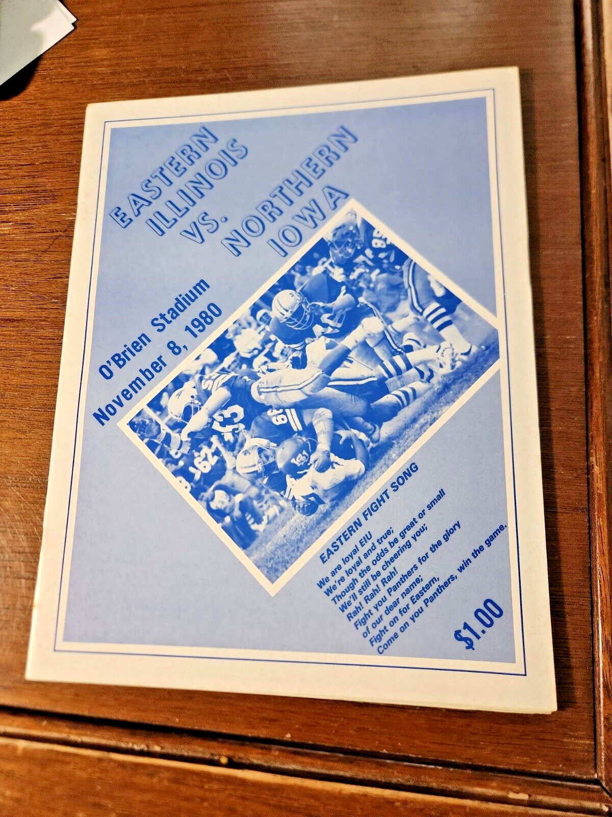 1980 EASTERN ILLINOIS vs NORTHERN IOWA Football Program November 8, 1980