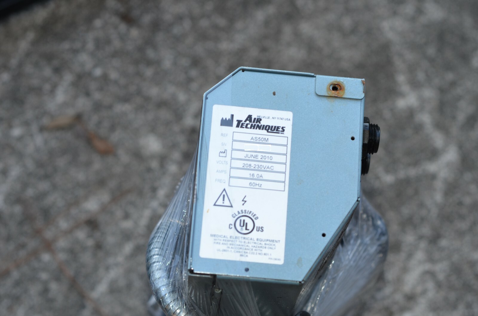 AIR TECHNIQUES AIRSTAR 50 AS50 ELECTRIC CONTROL BOX UNIT SWITCH ON / OFF