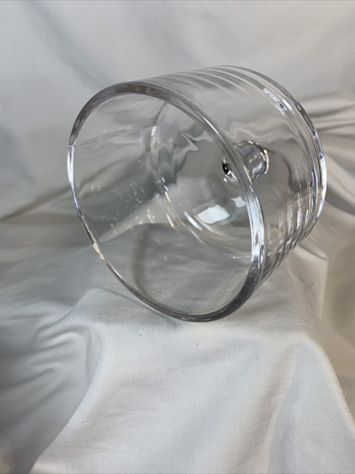 Clear ~ Round Covered Dish 3.5" Tall ~ CH-8950
