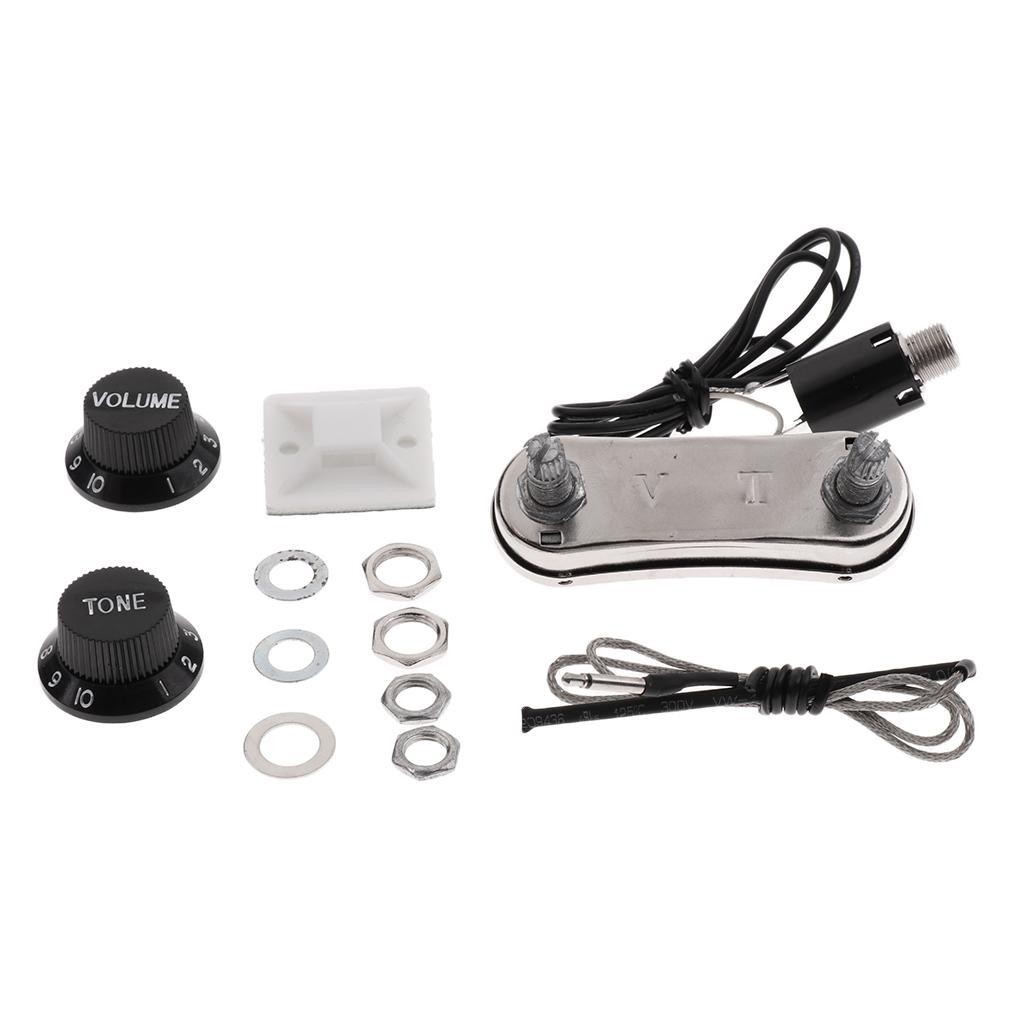 PS700 Acoustic Guitar Passive Preamp Pickup Harness with    knobs