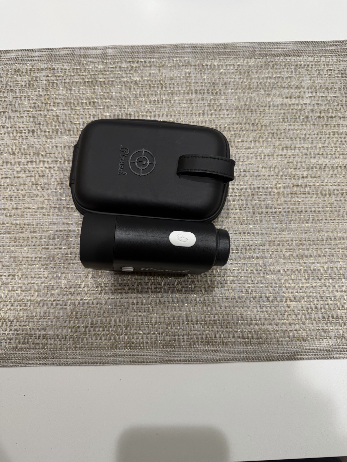 Pinned PRISM + Golf Rangefinder Black Plastic with Carrying Case