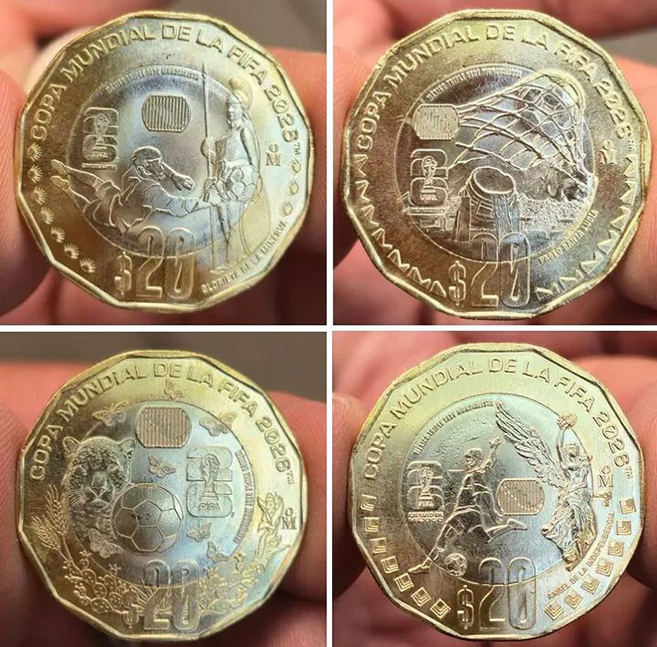 MEXICO 2026 $20 BIMETALLIC special coin set FIFA WORLD SOCCER CUP BU unc., ltd.