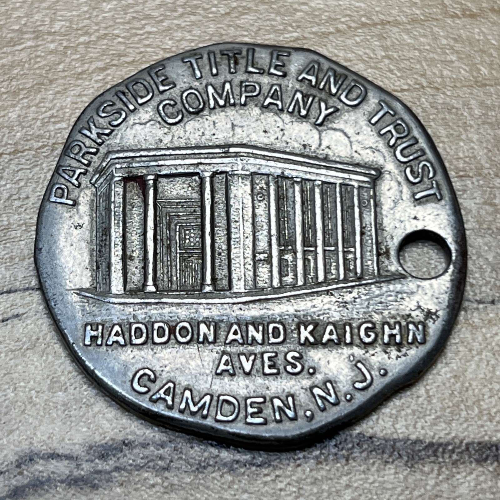 Parkside Title & Trust Co. Camden N. J. Key Fob *B795