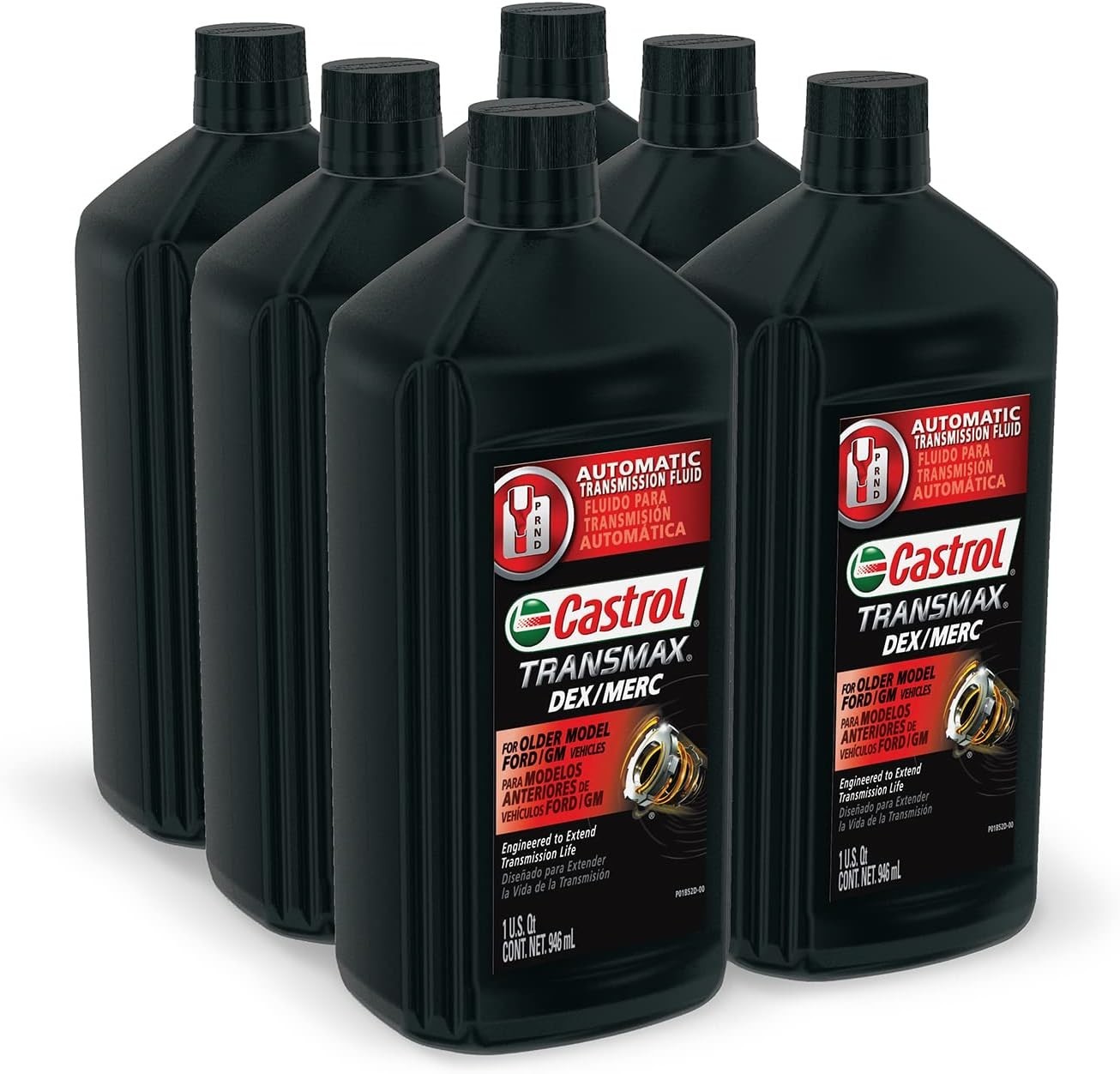 Castrol Transmax Dexron / Mercon ATF, Case of 6 - 1 Quart Bottles | 15ADFA