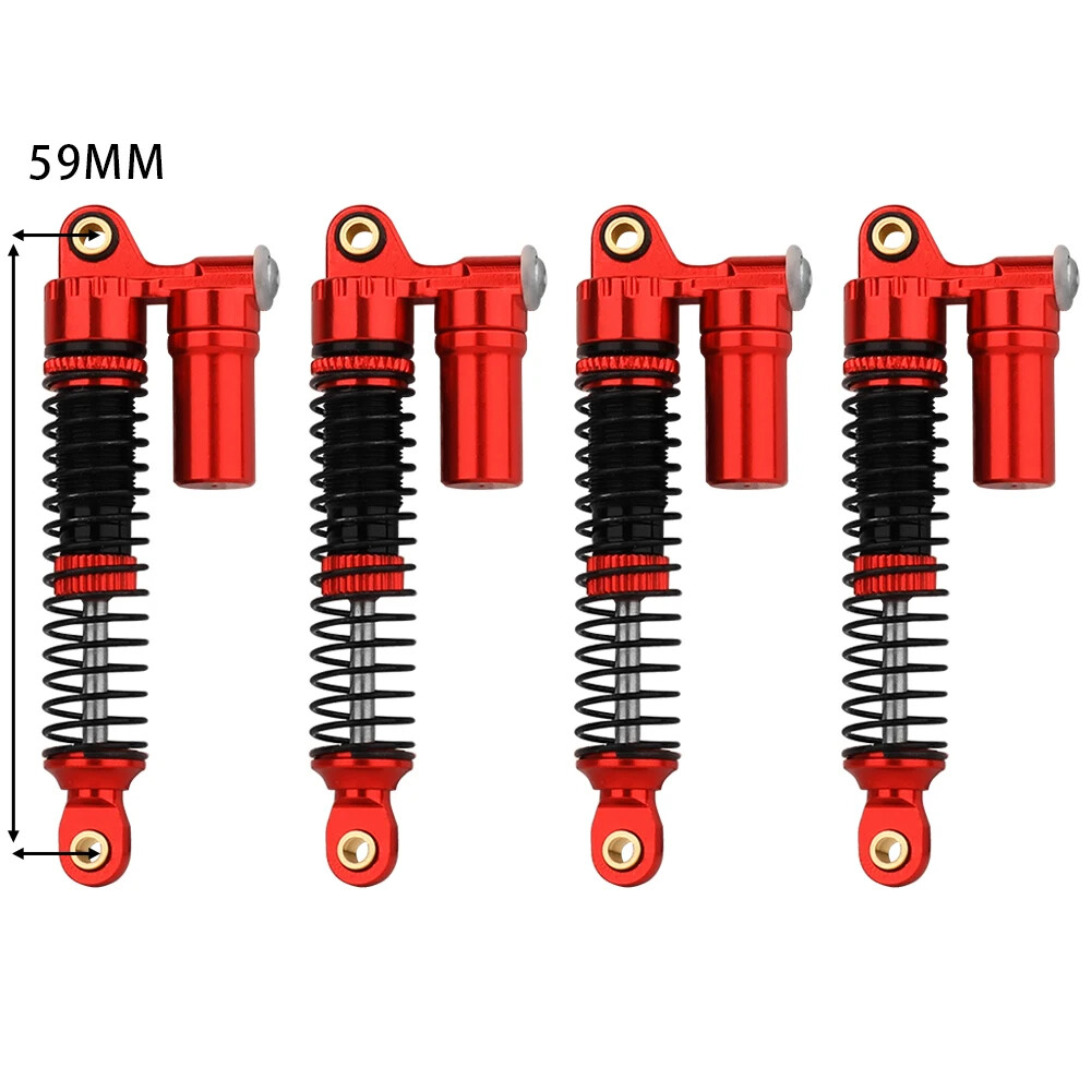 53/59/66/78mm Metal Shocks Absorber Oil Damper for 1/18 RC Crawler TRX4M Upgrade