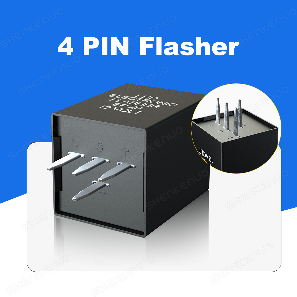 New 4-Pin Ep29 Ep29n Led Flasher Relay Fix For Led Turn Signal Lamps Hyper Flash