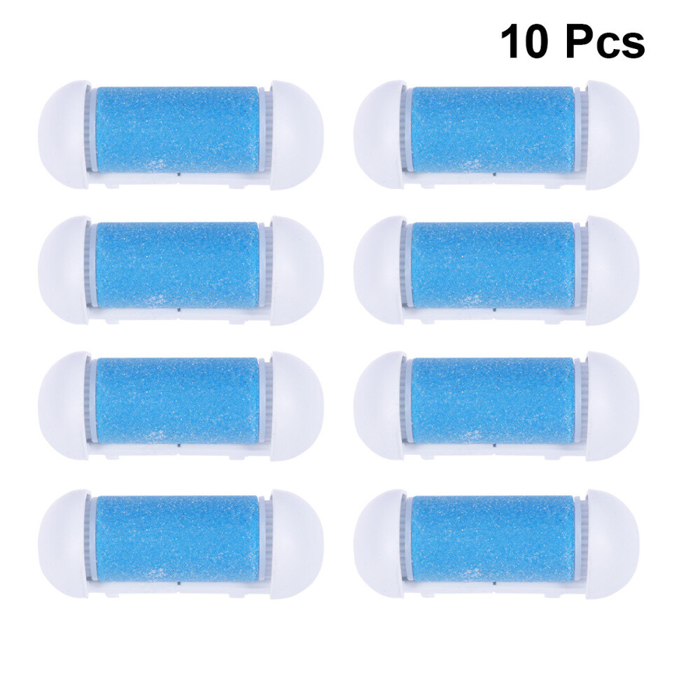 10 Pcs Roller Refill Heads Replacement for Callus Remover Standard