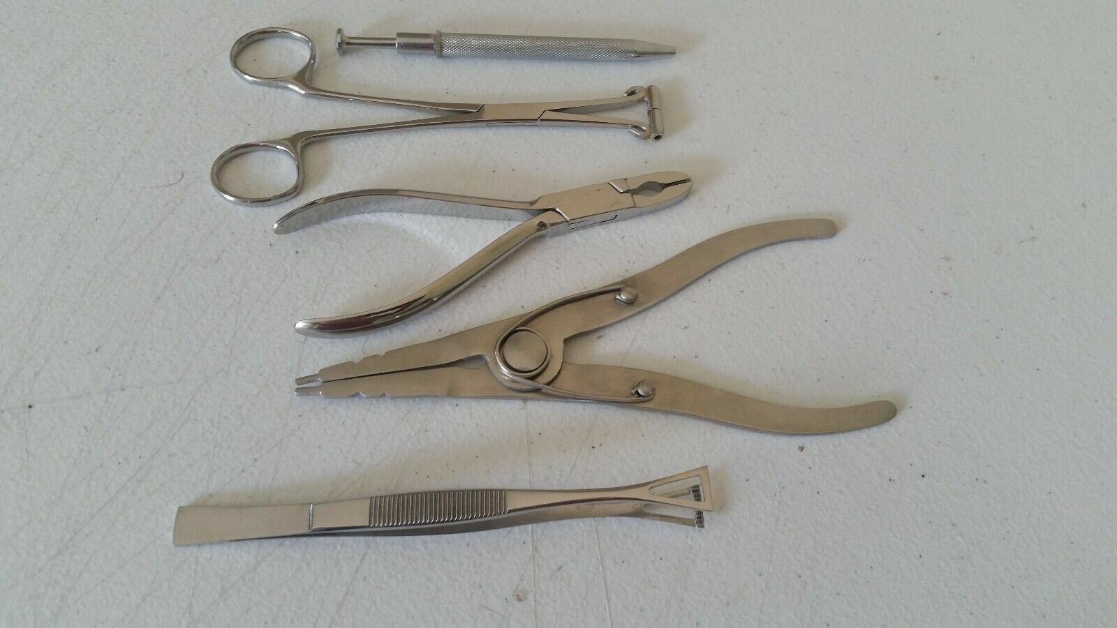 5 Pieces Body Piercing Instruments kit Tools Penington Forceps