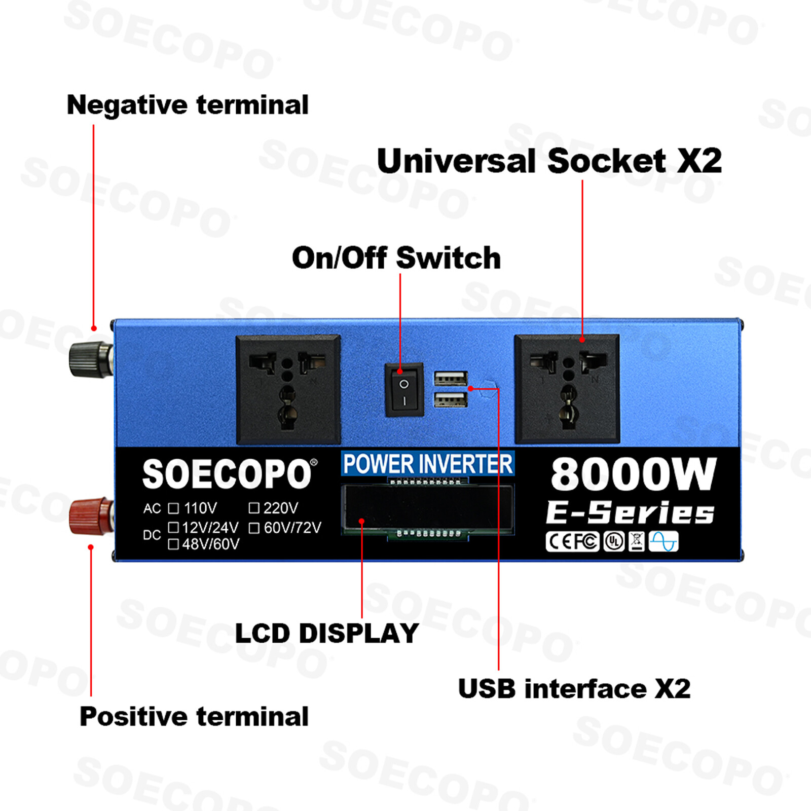 Solar Full 8000w 110/220V Inverter 300W Solar Panel Home 100A Controller System