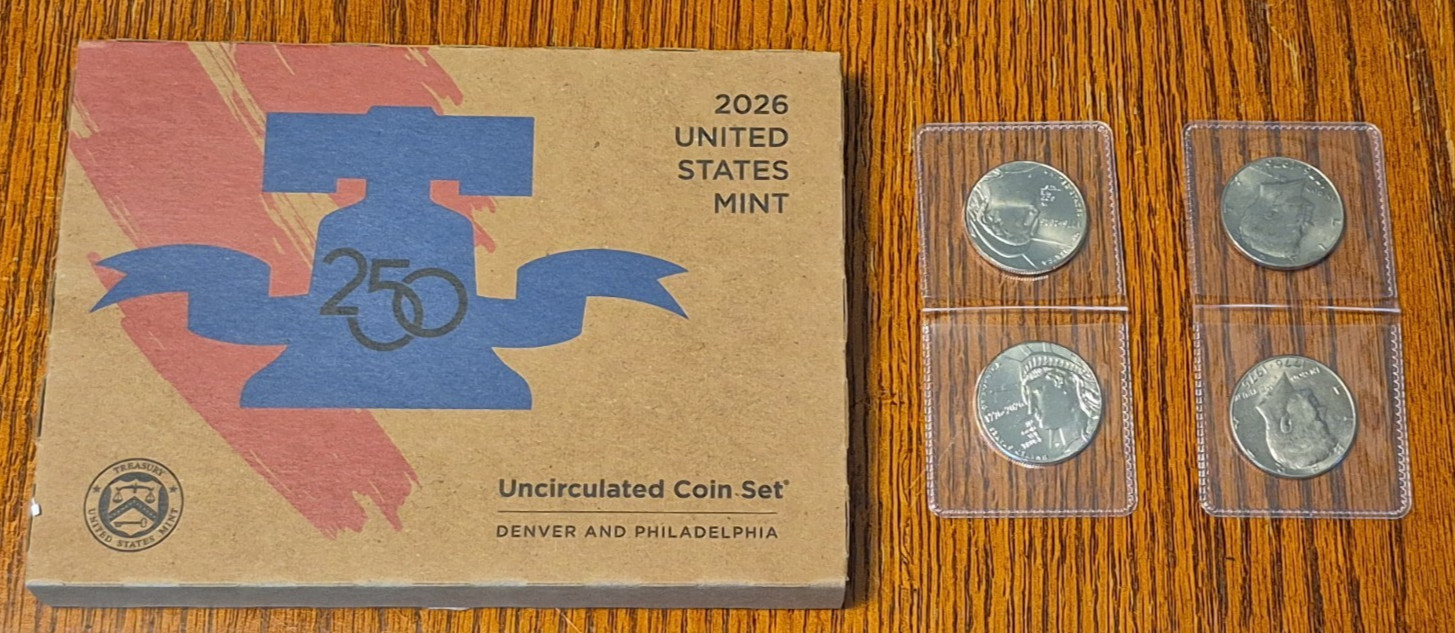2026 P&D US Mint Uncirculated 20-Coin Set 250th Anniversary FREE US SHIP SEALED
