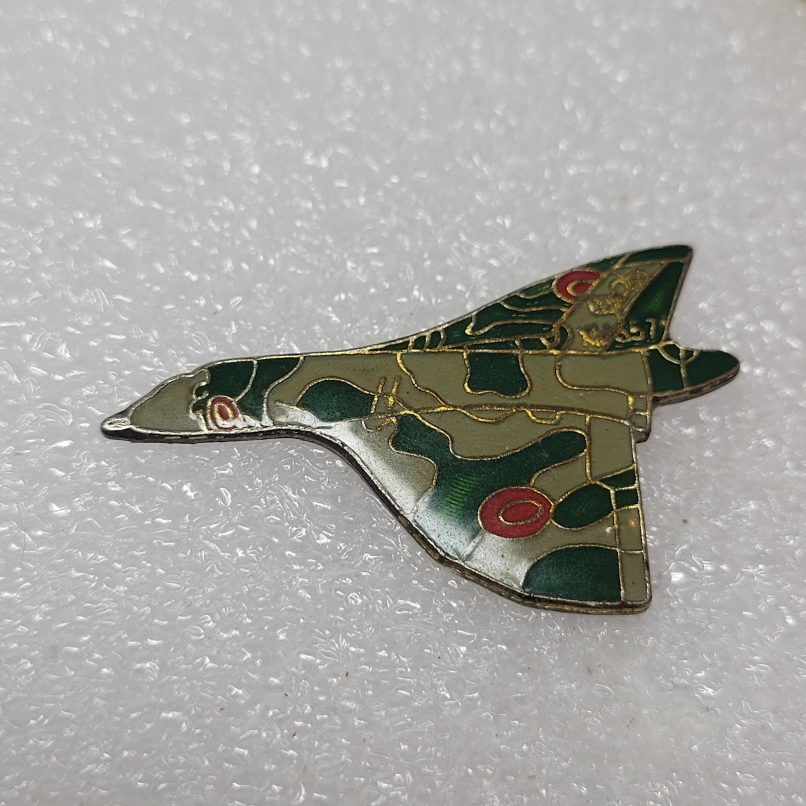Vintage Avro Vulvan B.2 British Cold War Era Bomber Jet Lapel Pin Tie Tac Plane