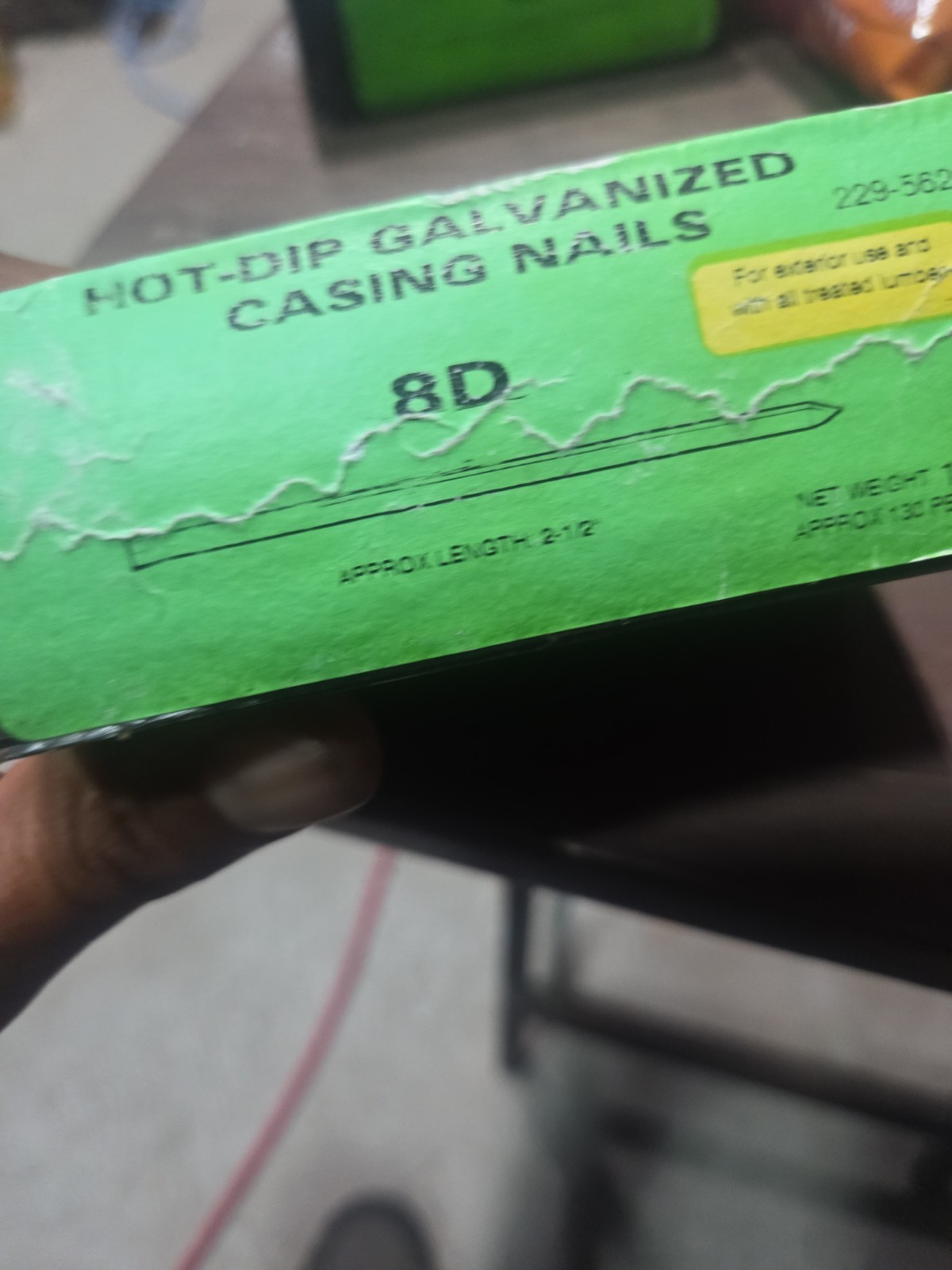 1 Lb. Grip Fast Hot-Dip Galvanized Nails 8D 2 1/2"