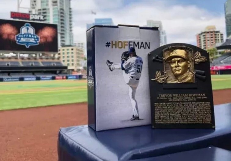 Trevor Hoffman Hall Of Fame Replica Padres SGA HOF New Plaque 4.75" x 3.5"