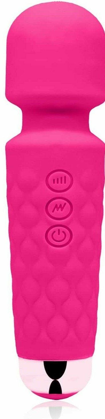PINK WAND MASSAGER - Multi-Speed - 8.2 in - SILICONE - FREE DISCREET SHIPPING