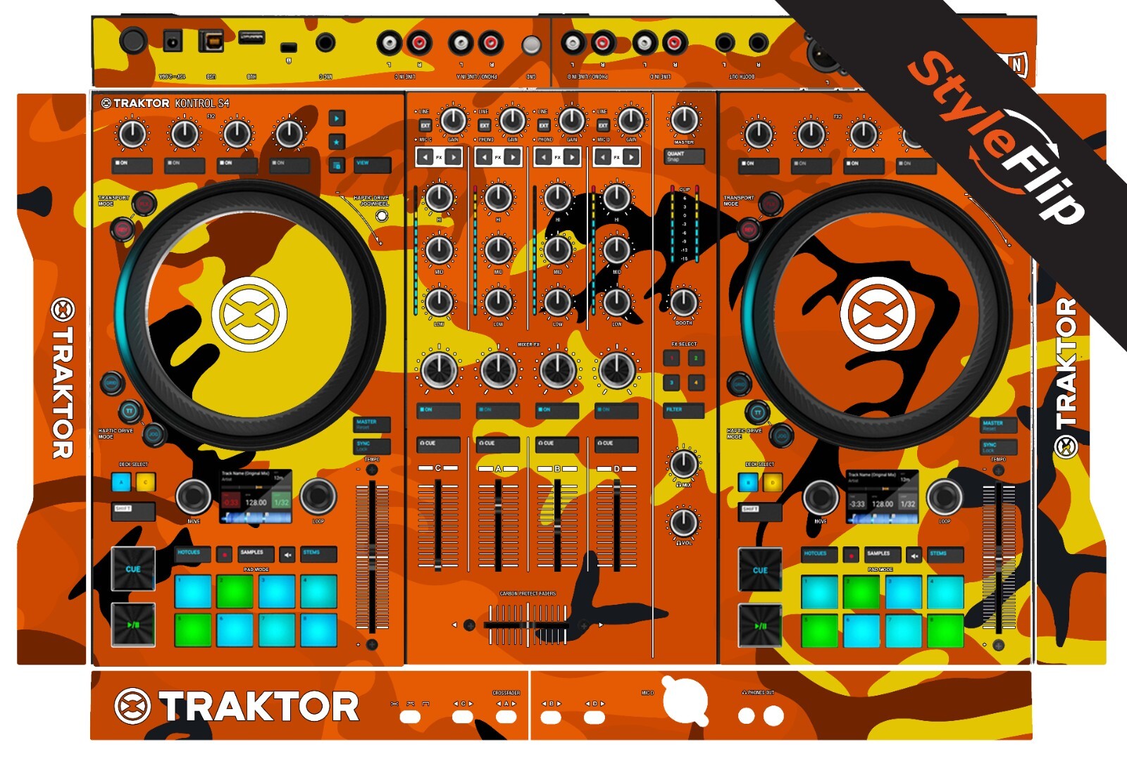 Native Instruments TK S4 MK3 | Orange Camo | Protective Decal | StyleFlip Skins