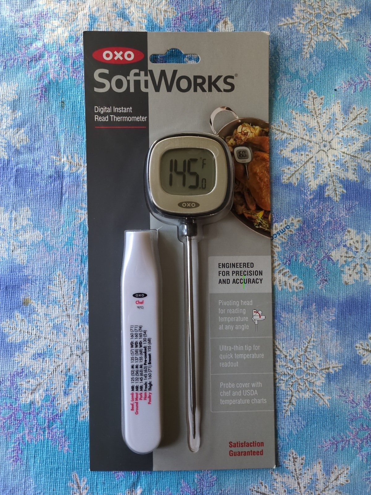 OXO Softworks Digital Display Instant Read Stainless Steel Food Thermometer